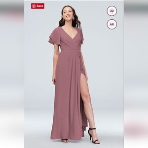 David's Bridal Bridesmaid Dress in Quartz